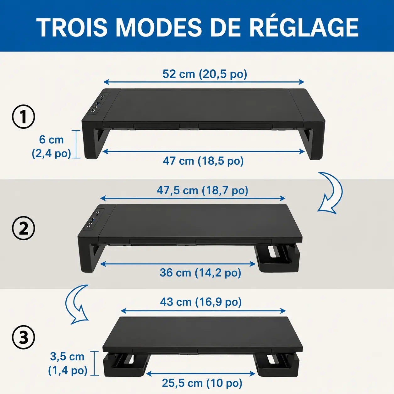 Réhausseur de bureau StandFlow
