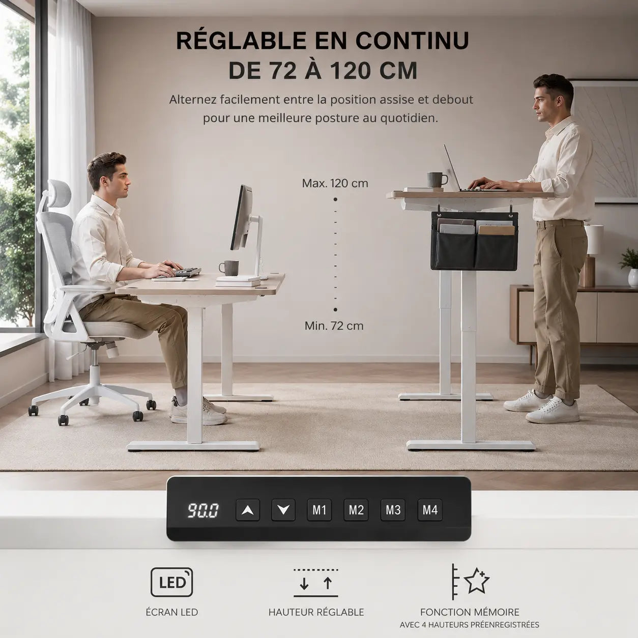 Bureau assis-debout FlowMax StandFlow