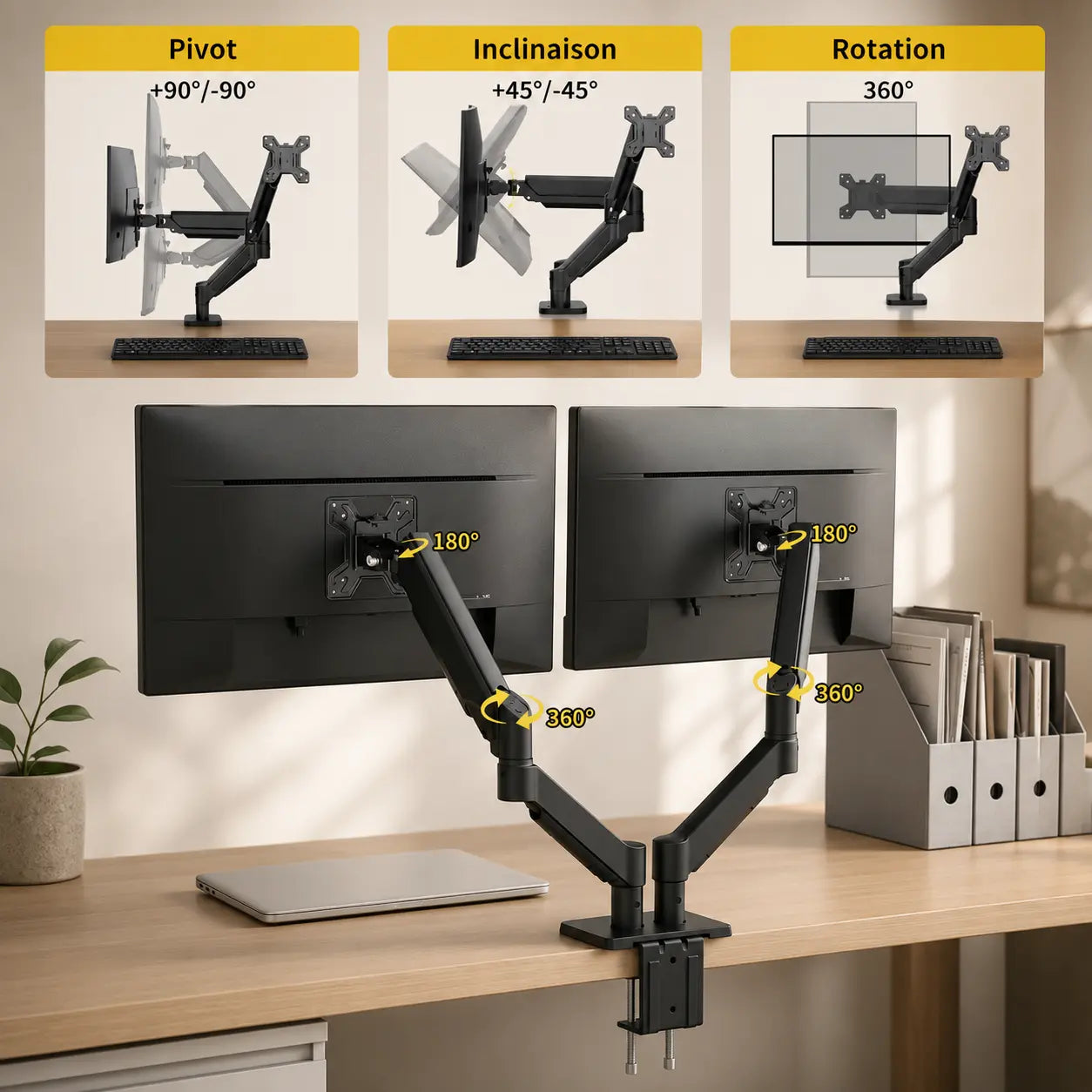 Support double écran StandFlow